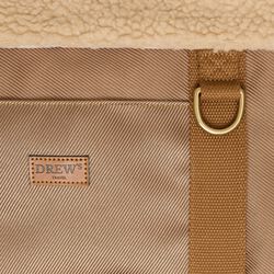 Dog bag with teddy inner lining, aspen, Drew's Dogwear