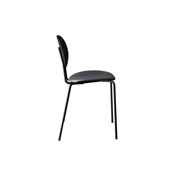 PIET HEIN Chair, black lacquered oak/Solid Black 509, Sibast Furniture