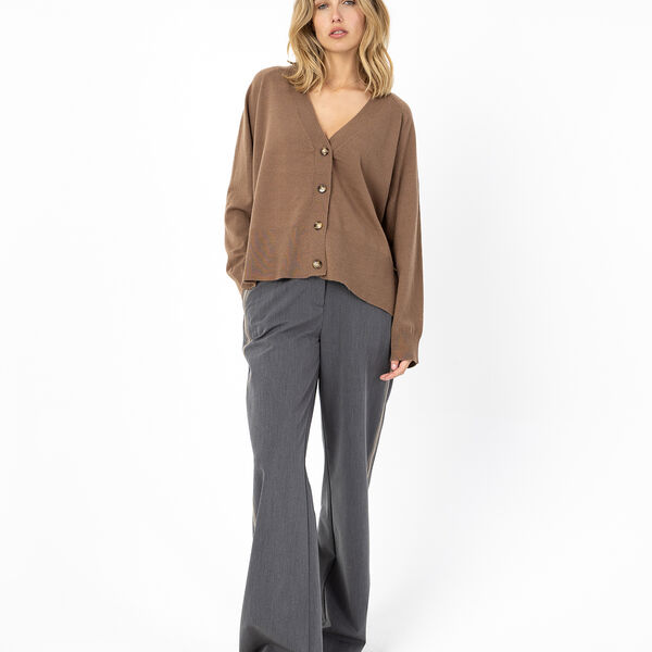 Knit cardigan - Comfy, mocca mousse, Coster Copenhagen