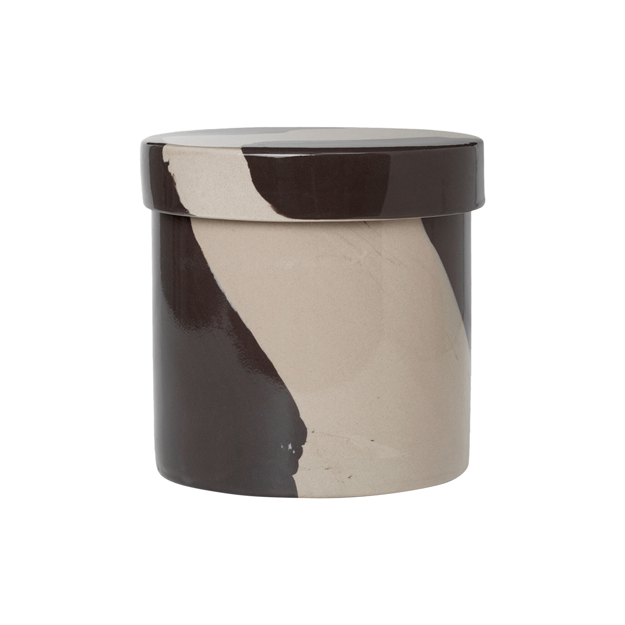 ferm LIVING Inlay Container Sand/Brown