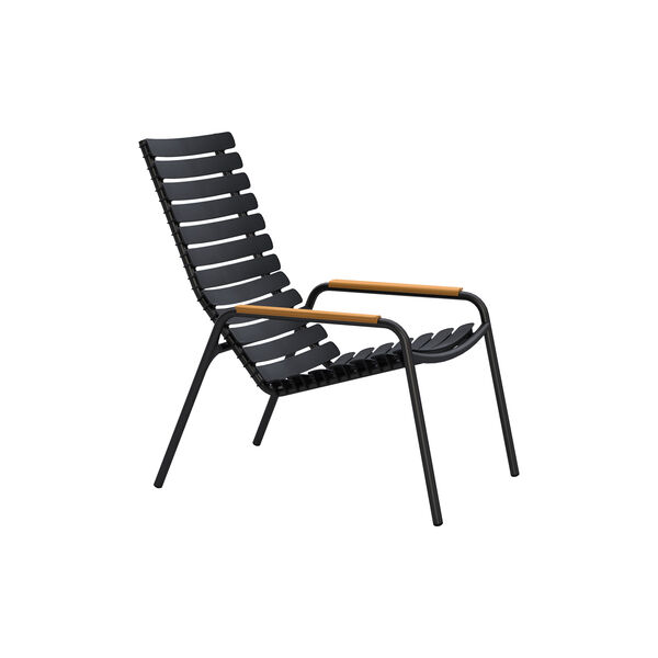 ReCLIPS Bamboo Lounge Chair, black, HOUE