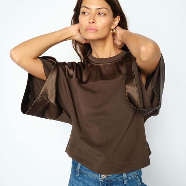 MMLela O-SS Satin Sweatshirt, delicioso, MOS MOSH
