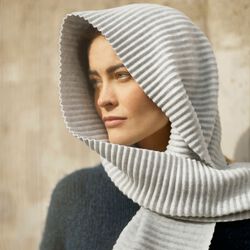 Pleece Long Scarf, light grey, Design House Stockholm