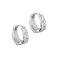 Vela hoops, silver plated, Pure by Nat