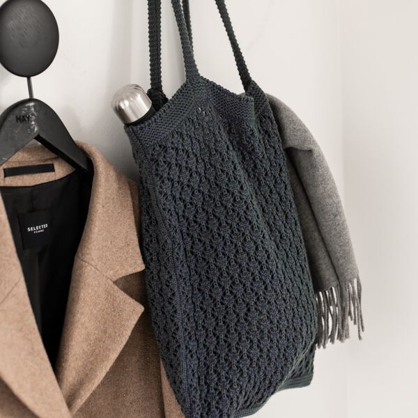 Knitted Bag, dark grey Knitted Bag, dark grey, By LOHN