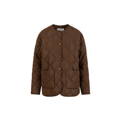 CC Heart ASTA quilted loose jacket, chocolate brown, Coster Copenhagen