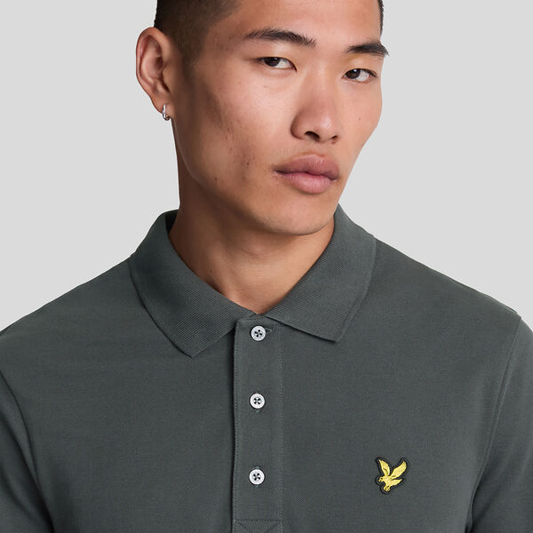 Plain Polo Shirt, gunmetal Plain Polo Shirt, gunmetal, Lyle & Scott
