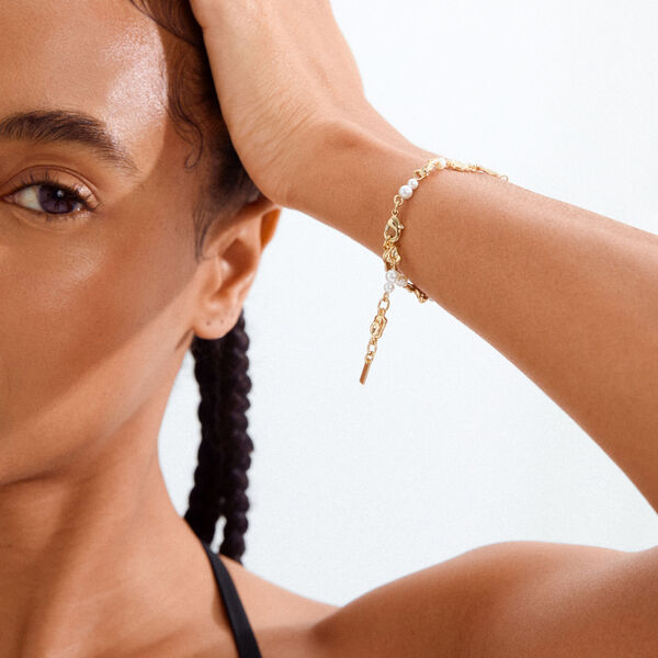 SLOAN bracelet, gold plated, Pilgrim