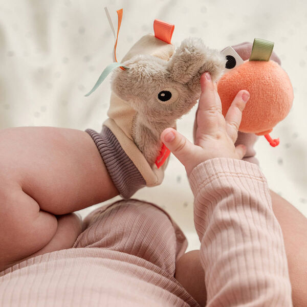 Celebration Rattle Socks, sand, Done by Deer