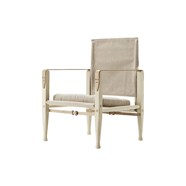 KK47000 Safari Chair, white oiled ash/natural, Carl Hansen & Søn