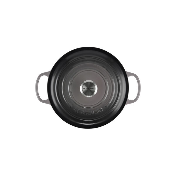 Signature round cast iron pot &Oslash; 26 cm, flint, Le Creuset