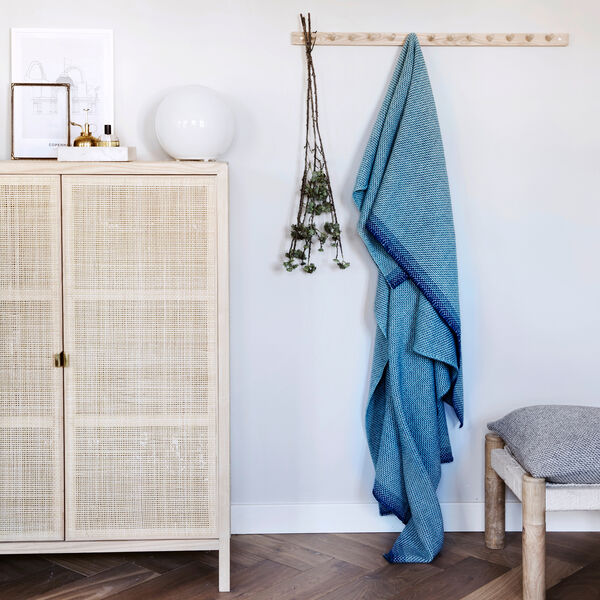 UNA Throw, blue, R&oslash;ros Tweed