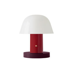 Setago JH27 Portable Table Lamp, maroon/grape, &Tradition