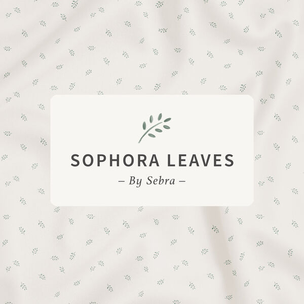 2-piece Junior Bed Linen, sophora leaves, Sebra
