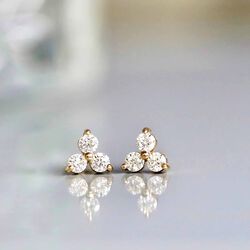 Fryd Diamond Stud S, gold, Ro Copenhagen