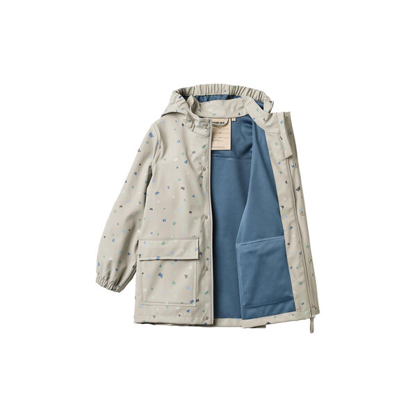 Rainwear Ollo Jacket, light flint letters, Wheat