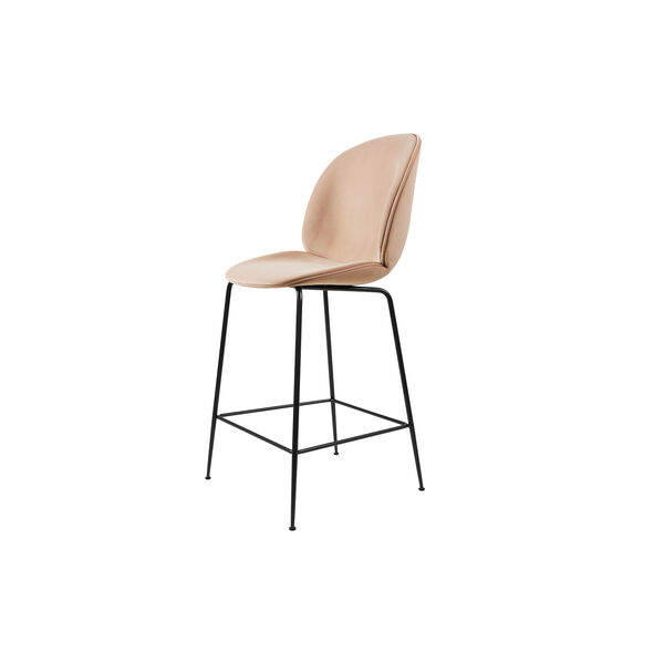 Beetle Counter Chair Fully Upholstered, Sunday 034/black matt Beetle Counter Chair Fully Upholstered, Sunday 034/black matt, GUBI