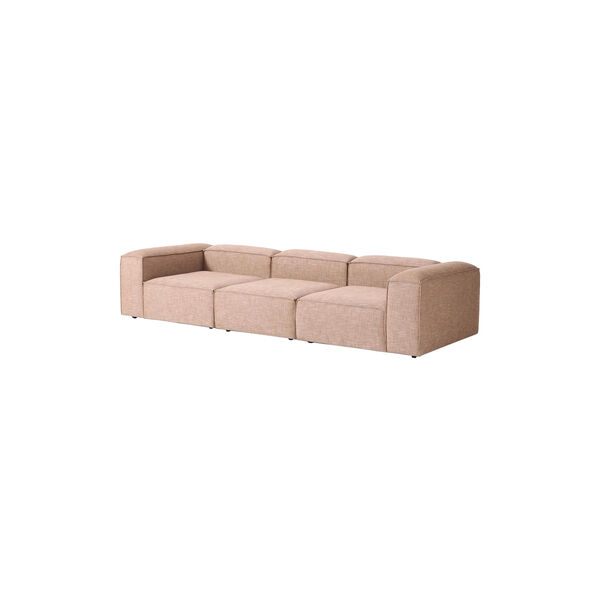 Lennon Modular 4-Seater Sofa, linen blend rust coloured, Westwing Collection