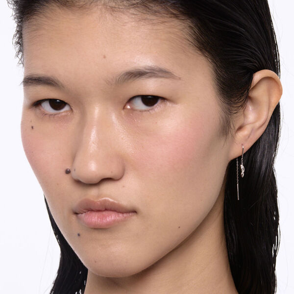 Swift Earring 01, silver, Maria Black