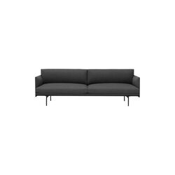 Outline Sofa 3-seater, remix 163/black, Muuto