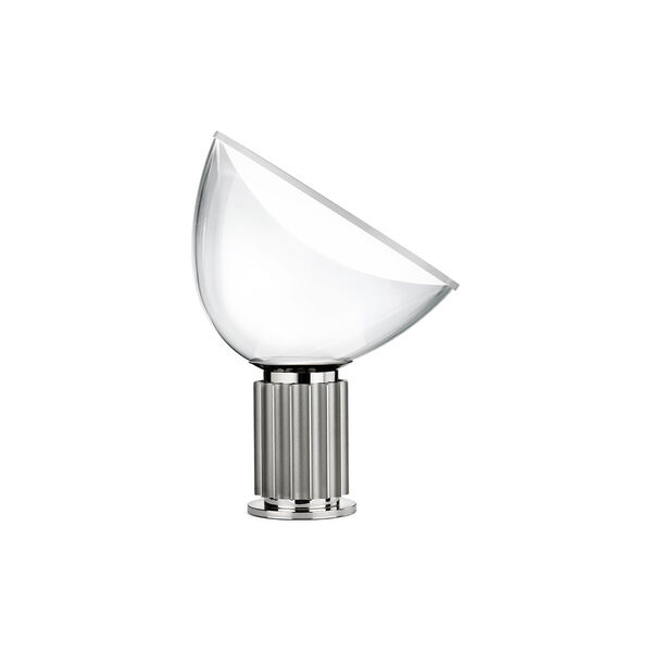 Taccia Table Lamp, anodized silver, Flos