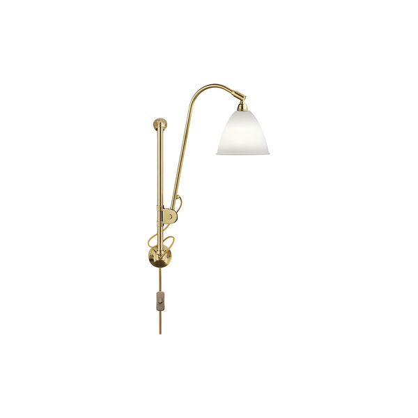 Bestlite BL5 Wall Lamp, bone china/brass Bestlite BL5 Wall Lamp, bone china/brass, GUBI