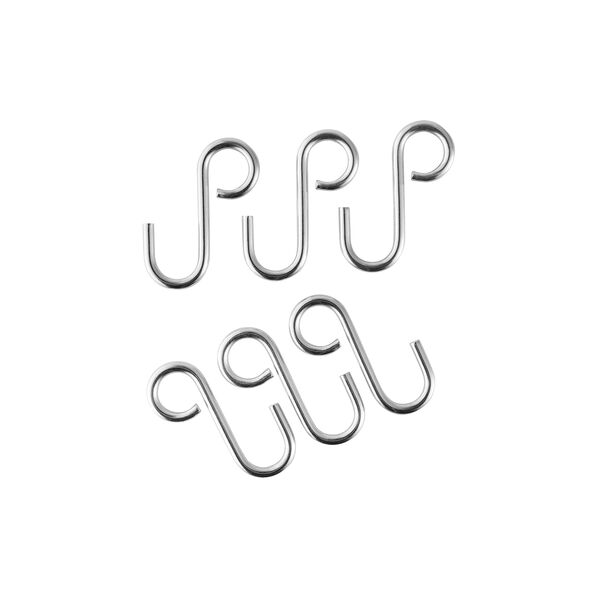 S hooks 6 pcs, tainless steel, Eva Solo