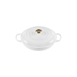 Signature cast iron buffet pot 30 cm, white, Le Creuset