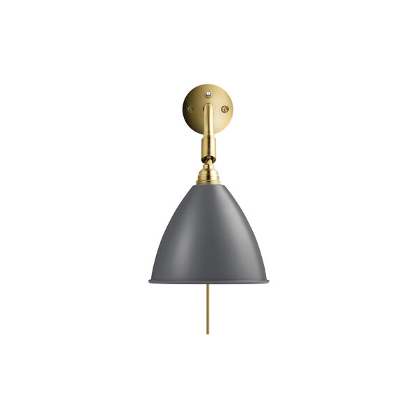 Bestlite BL7 Wall Lamp, grey semi matt/brass, GUBI
