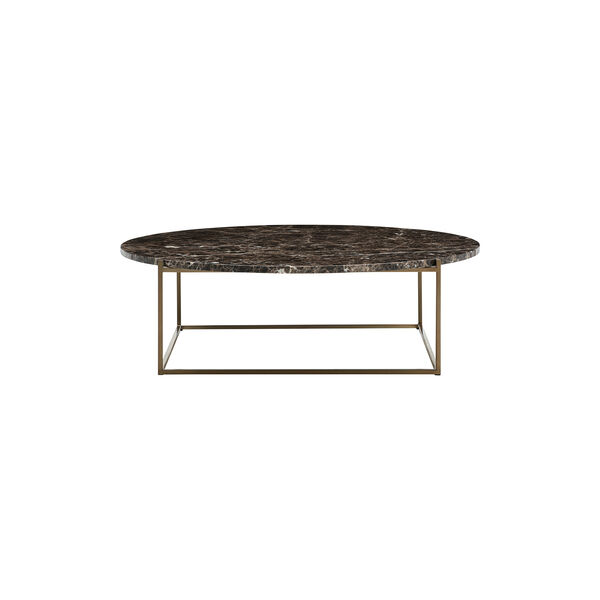 Circle Coffe Table, brown/brass, Wendelbo