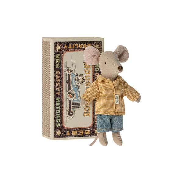 Big Brother Mouse in Matchbox, Maileg