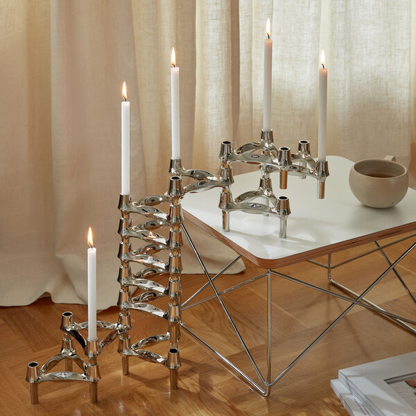 BMF Candle Holder, chrome, STOFF Nagel