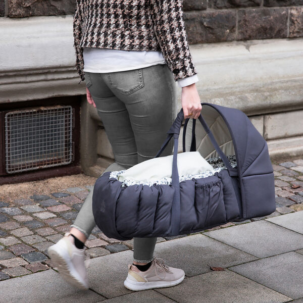 Hood for 3-in-1 Baby Nest, blue olive Hood for 3-in-1 Baby Nest, blue olive, Sebra