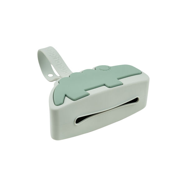 Croco Silicone Pacifier Pouch, green Croco Silicone Pacifier Pouch, green, Done by Deer