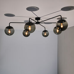 Lord Asymmetric Ceiling, black/smoke, Rubn