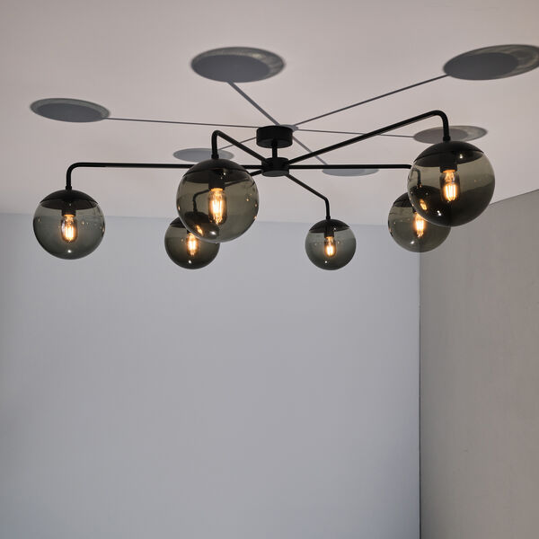 Lord Asymmetric Ceiling, black/smoke, Rubn