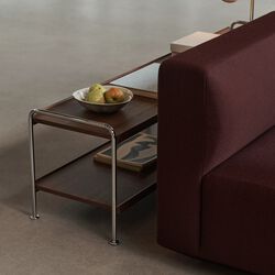 Alima NDS4 | Chrome/Walnut | Shelving System, &Tradition