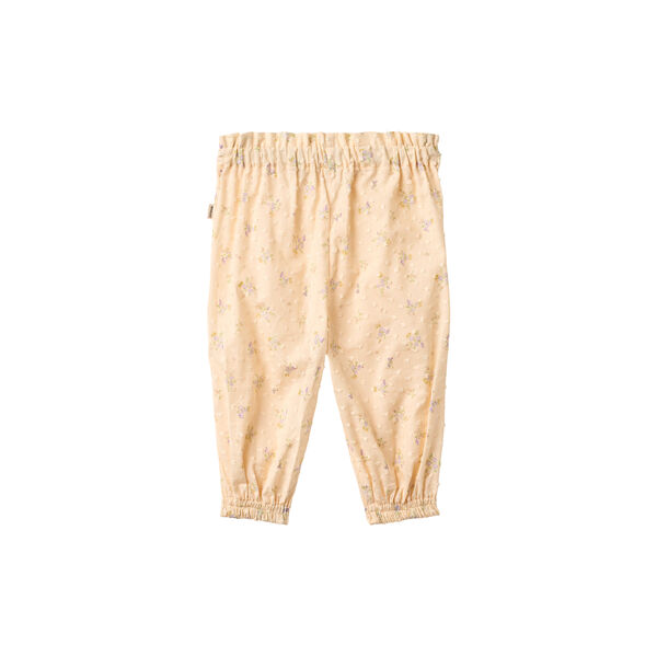 Trousers Polly, barely apricot flowers, Wheat