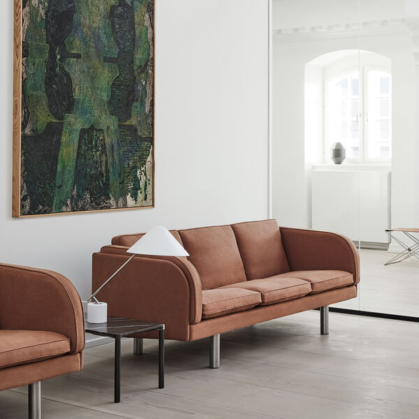 JG 2-seater Sofa, Grand Linen 4803, Fredericia Furniture