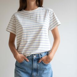 Freya T-shirt, stillwater, Studio Feder