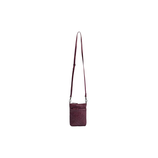 MaiaMBG Mini Crossbody Bag Weave, burgundy, Markberg