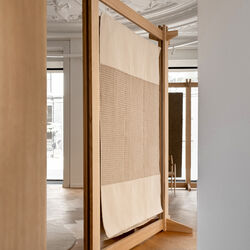 Poetic Grid Rug, beige, Linie Design