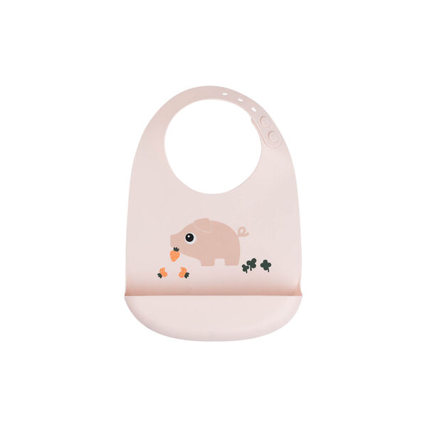 Pigee Silicone Bib, powder, Done by Deer