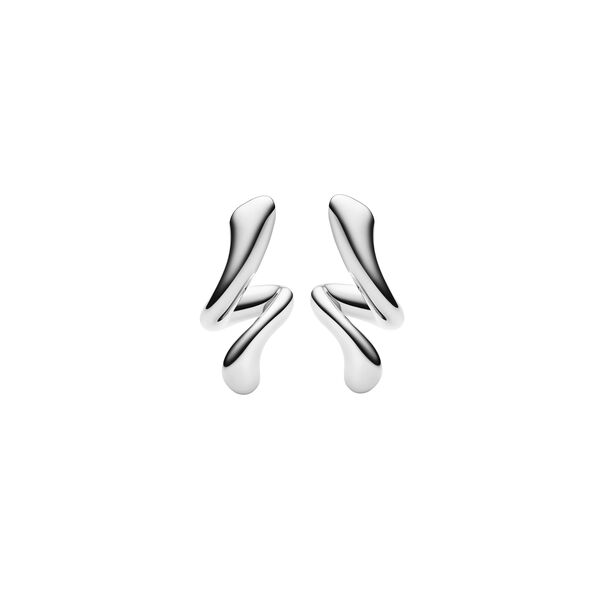 Coil Curl Studs, silver Coil Curl Studs, silver, Maria Black