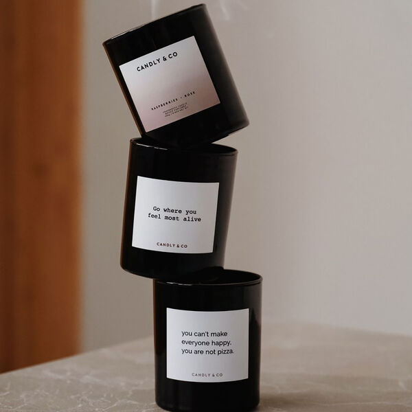 No. 7 Candle, Raspberries/Rose, Candly & Co