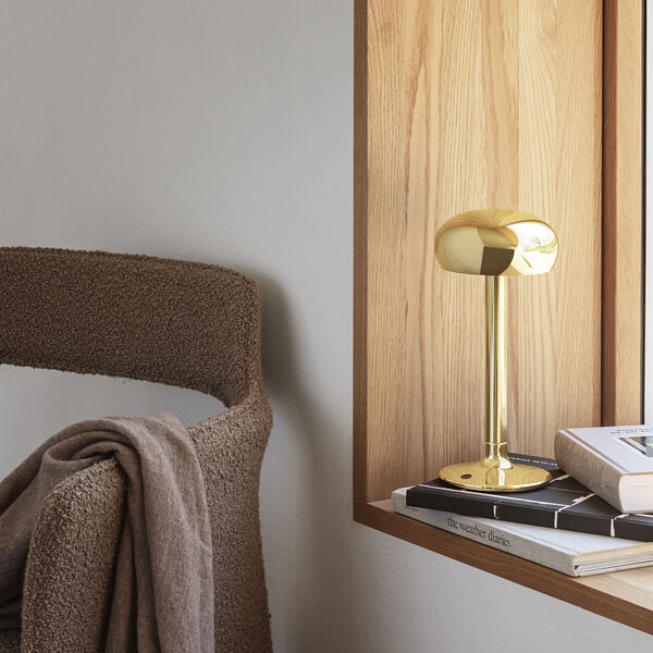 Emendo LED Battery Lamp, brass, Eva Solo