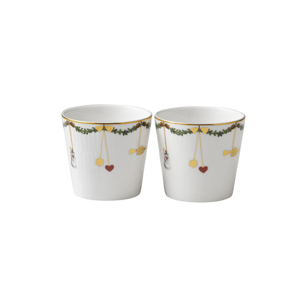 Star Fluted Christmas Serving Cup 30 cl, 2 pcs Star Fluted Christmas Serving Cup 30 cl, 2 pcs, Royal Copenhagen