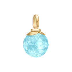 Berry Pendant M, gold/ice blue, Julie Sandlau