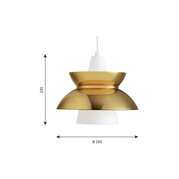 Doo-Wop Pendant, brass, Louis Poulsen