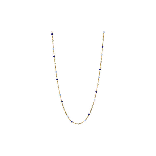Lola necklace, guld/marine, ENAMEL Copenhagen
